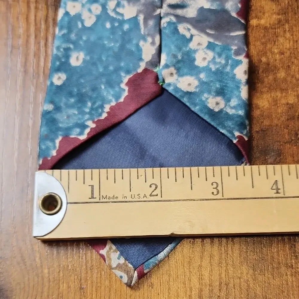HALSTON III | Italy Silk Floral Hydrangea Designer‎ Tie Made Italy |  58